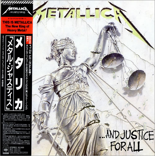 Metallica And Justice For All + Obi & Tour Poster Japanese 2-LP Metallica And Justice For All + Obi & Tour Poster Japanese 2-LP